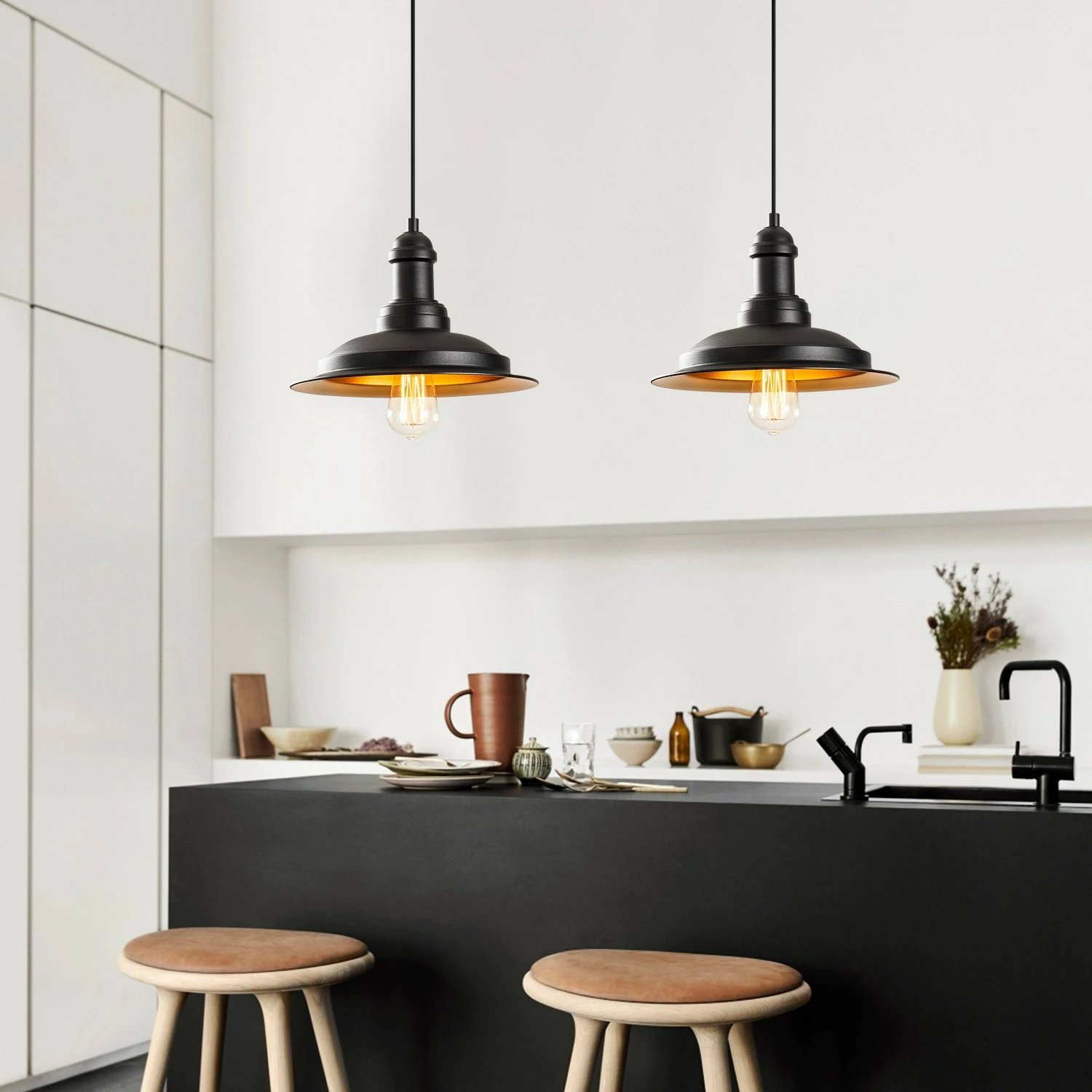 Llambë tavani Opviq, Sağlam - 3776, ngjyrë e zezë dhe ari