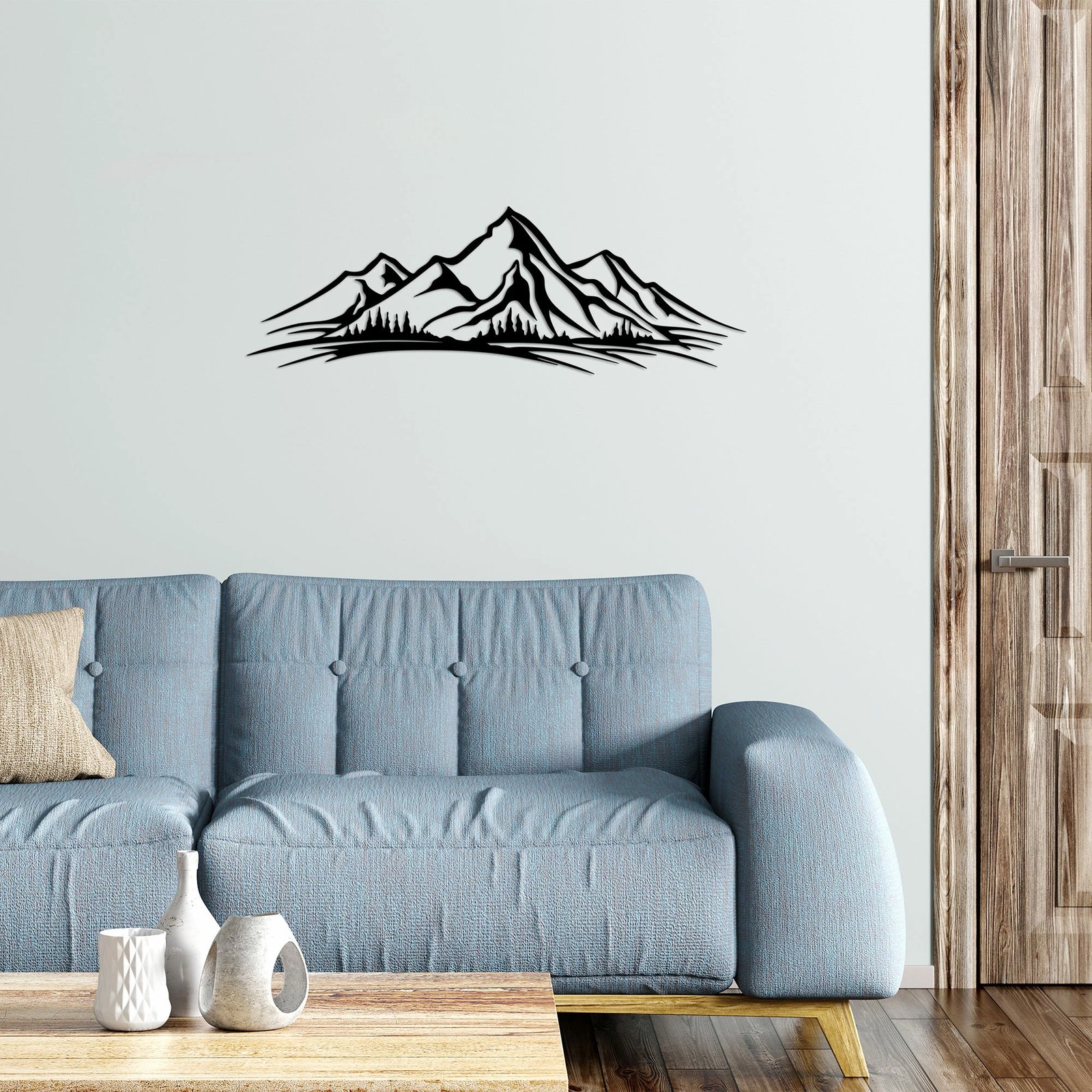 Aksesor dekorativ metalik për mur, Wallity, Cebekler - 463