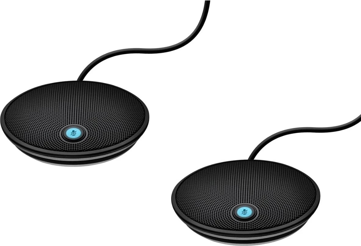 Altoparlantë konferencash zgjërim, Logitech, GROUP 989-000171, me kabllo, e zezë, set 2-copë