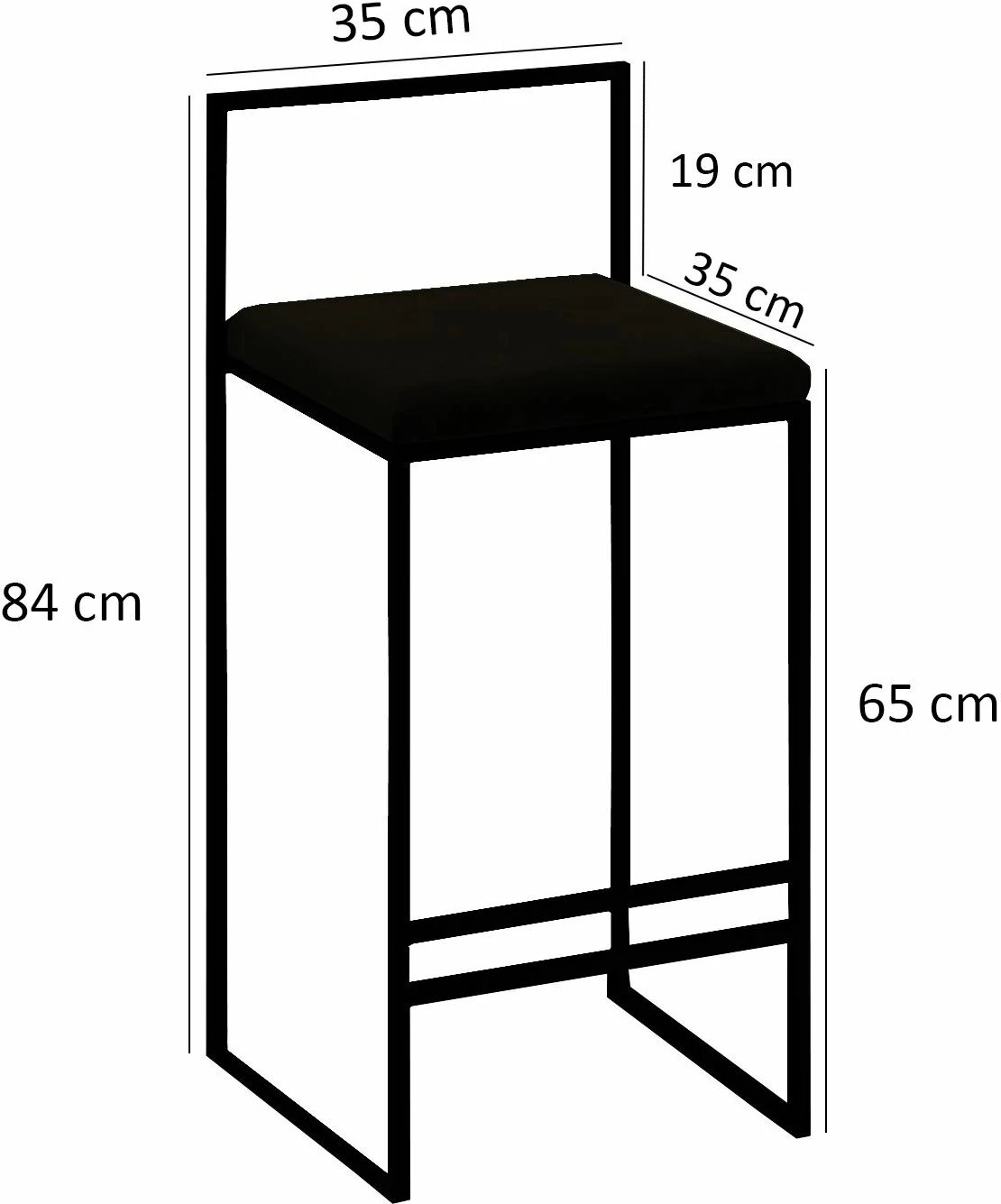 Set tavoline për bar me karrige (5 copë), Skye Decor, nordike, fume