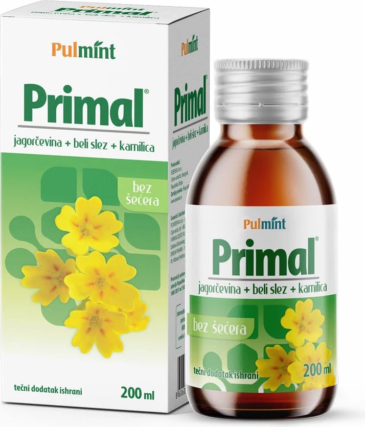 Primal sirup për të rritur - ndihmon në të gjitha llojet e kollës, 200 ml