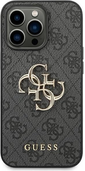 Mbështjellës Guess GUHCP14L4GMGGR për iPhone 14 Pro 6.1", hardcase, 4G Big Metal Logo, gri Mbështjellës Guess GUHCP14L4GMGGR për iPhone 14 Pro 6.1", hardcase, 4G Big Metal Logo, gri