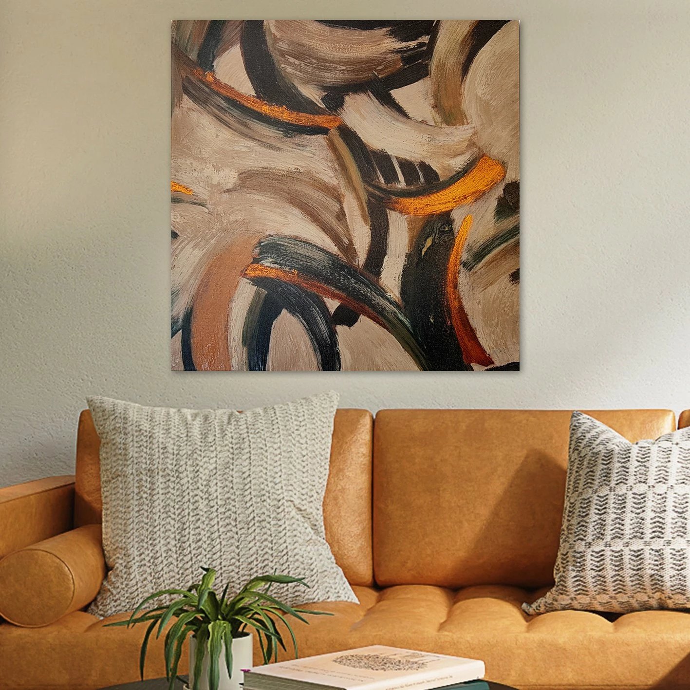 Pikturë dekorative me vaj, shumëngjyrëshe, Wallity, OPG2000650808, 70x70cm