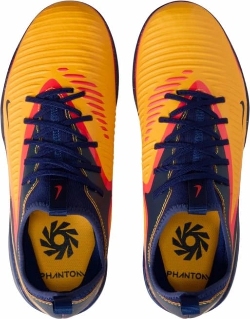 Atlete futbolli për fëmijë Nike Phantom 6 Low Academy IC, portokalli
