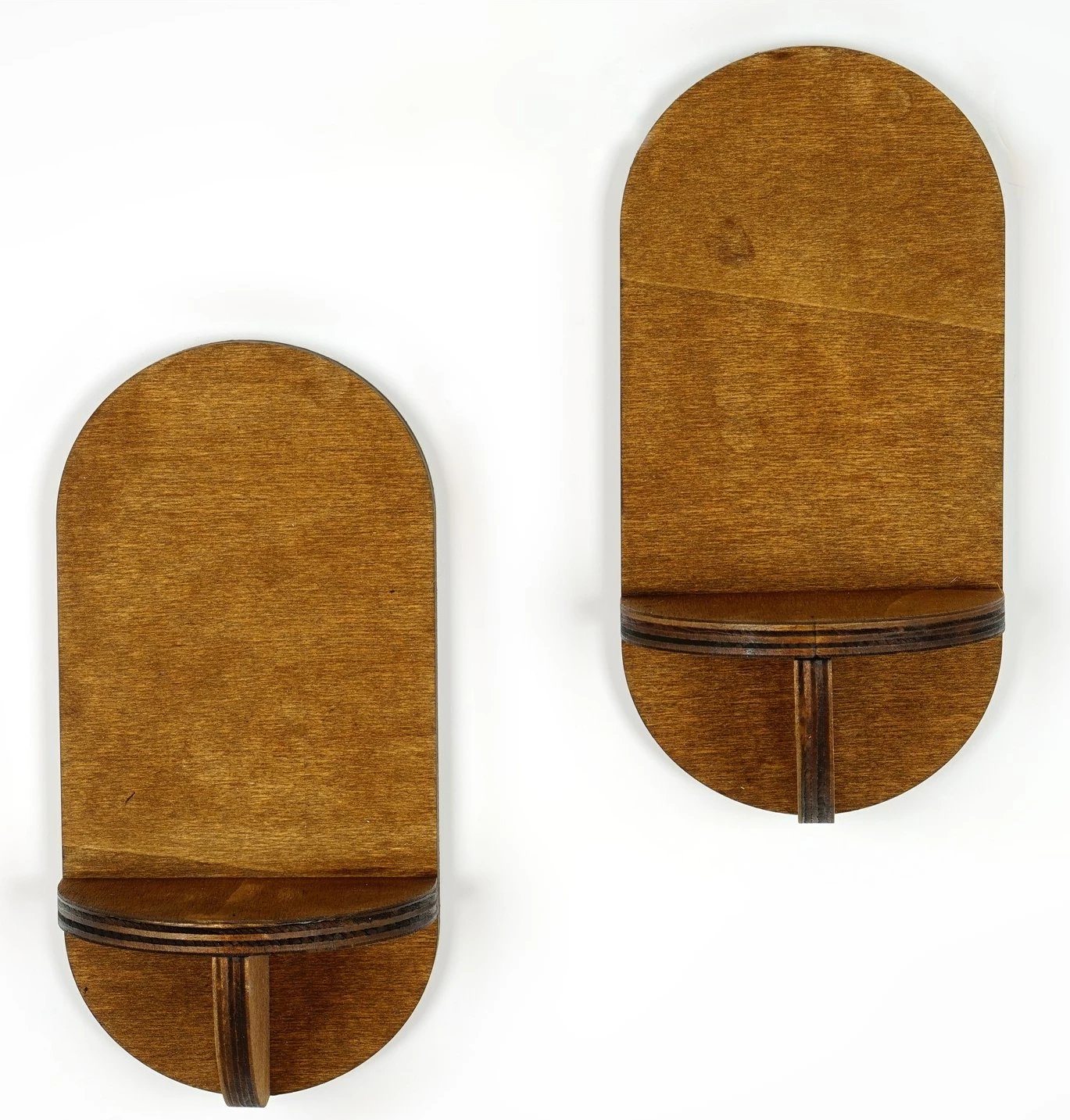 Raf muri Hanah Home, Raf262, ngjyrë arre, 2 copë