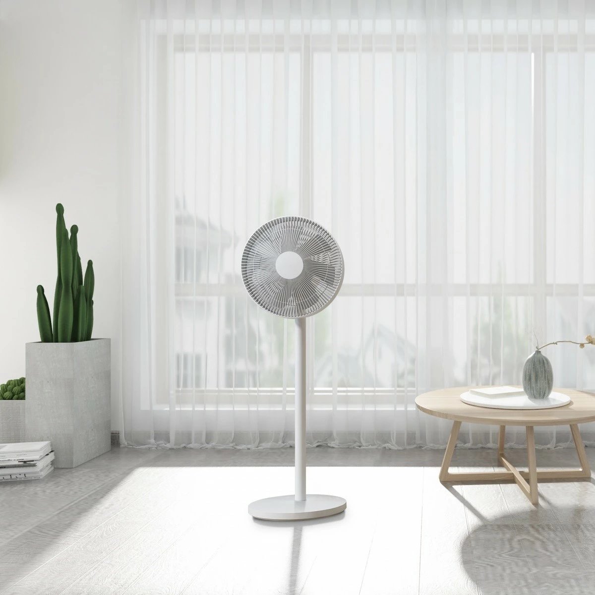 Ventilator pedestal Xiaomi Mi Smart Standing Fan 2 Lite, i bardhë