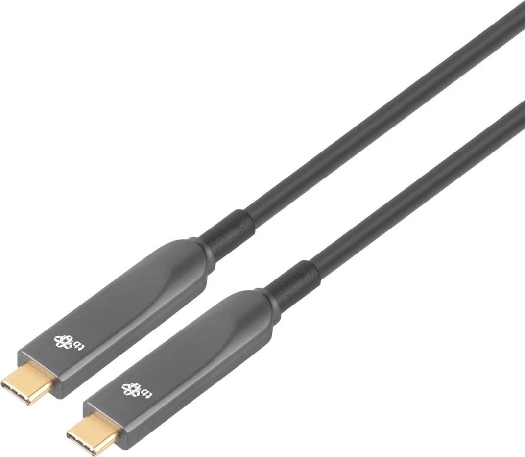 Kabllo optike USB Type-C në USB Type-C TB AKTBXIACCOP500B, 5m, e zezë