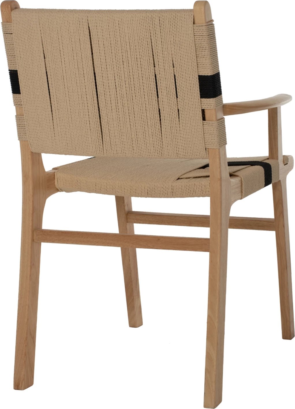 Karrige pa krahë, dru gome dhe litar, 62,5x60x88 cm, FH9324.01