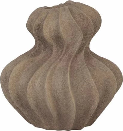 Vazo RUST, rrëshirë, ngjyrë kafe e çelët, 19x17.5x19.5cm