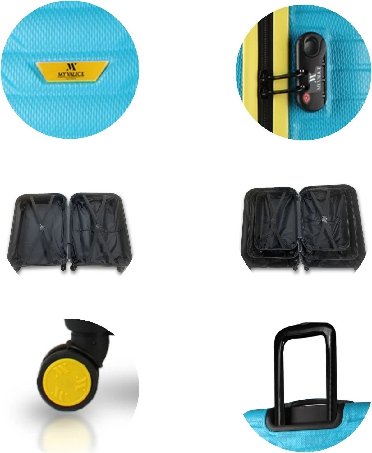 Valixhe udhëtimi, ngjyrë turquoise, Zoozie Bags, 6018