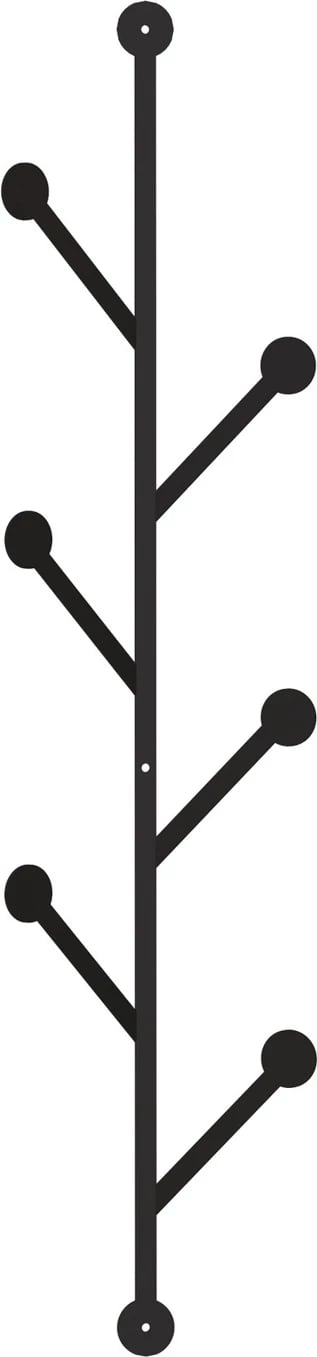 Varëse muri metalike, ngjyrë e zezë, Skye Decor, Ponpon