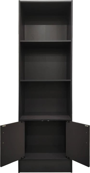 Raft librash Tekaro, ngjyrë antracit, 57x33x180cm