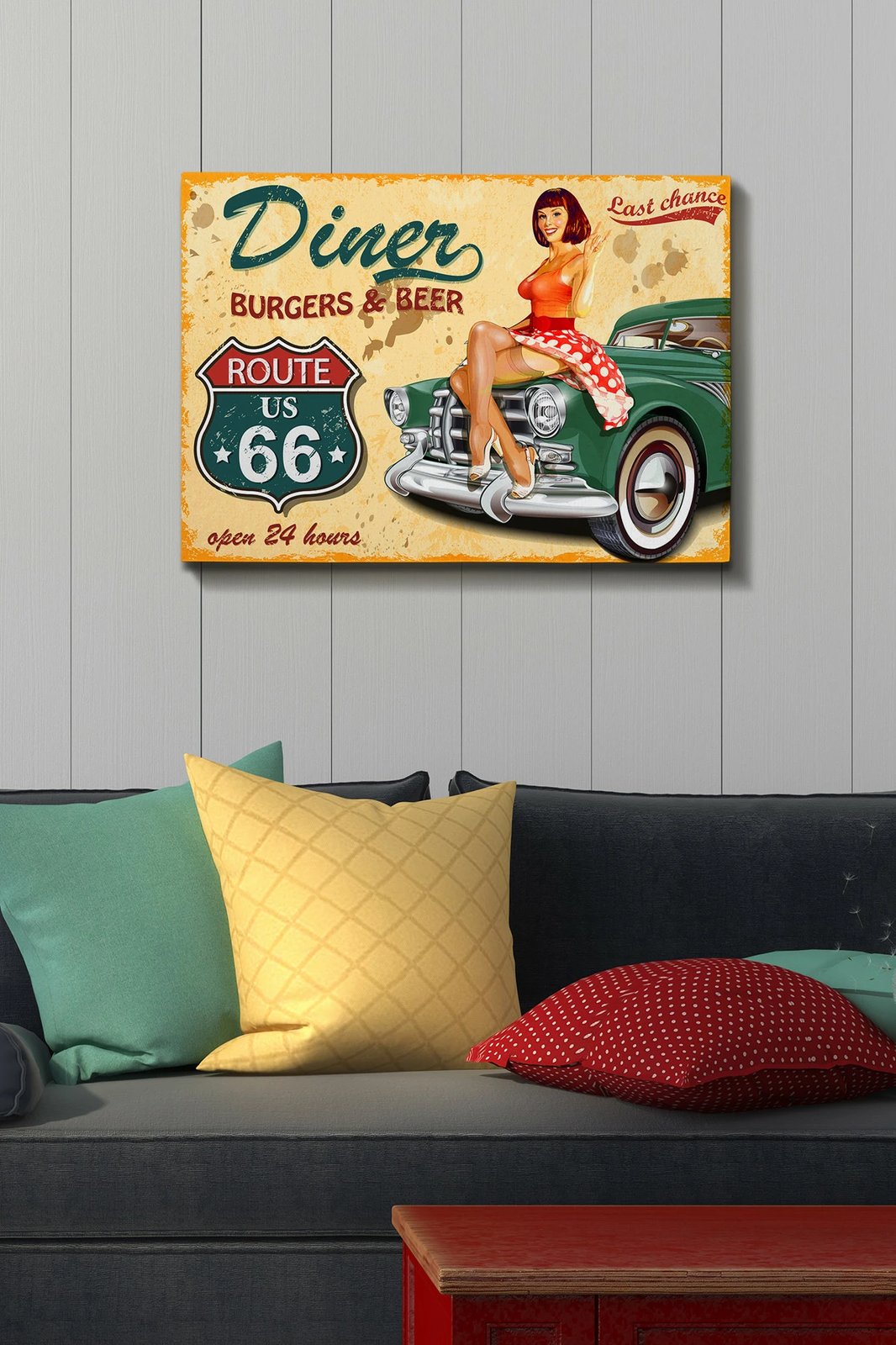 Pikturë dekorative në kanavacë, shumëngjyrëshe, 50x70cm