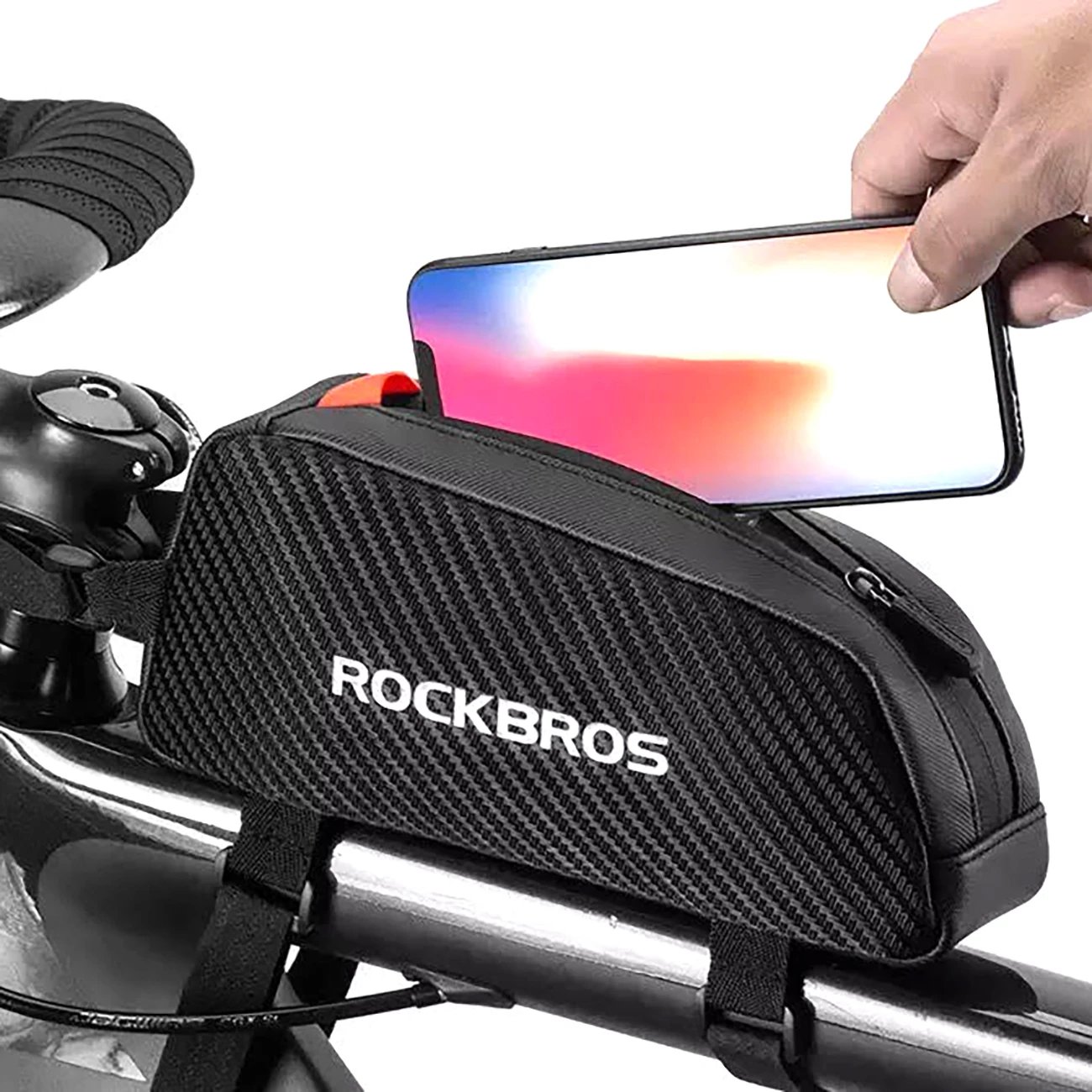 Çantë kornize për biçikletë Rockbros 039BK, 1L, e zezë