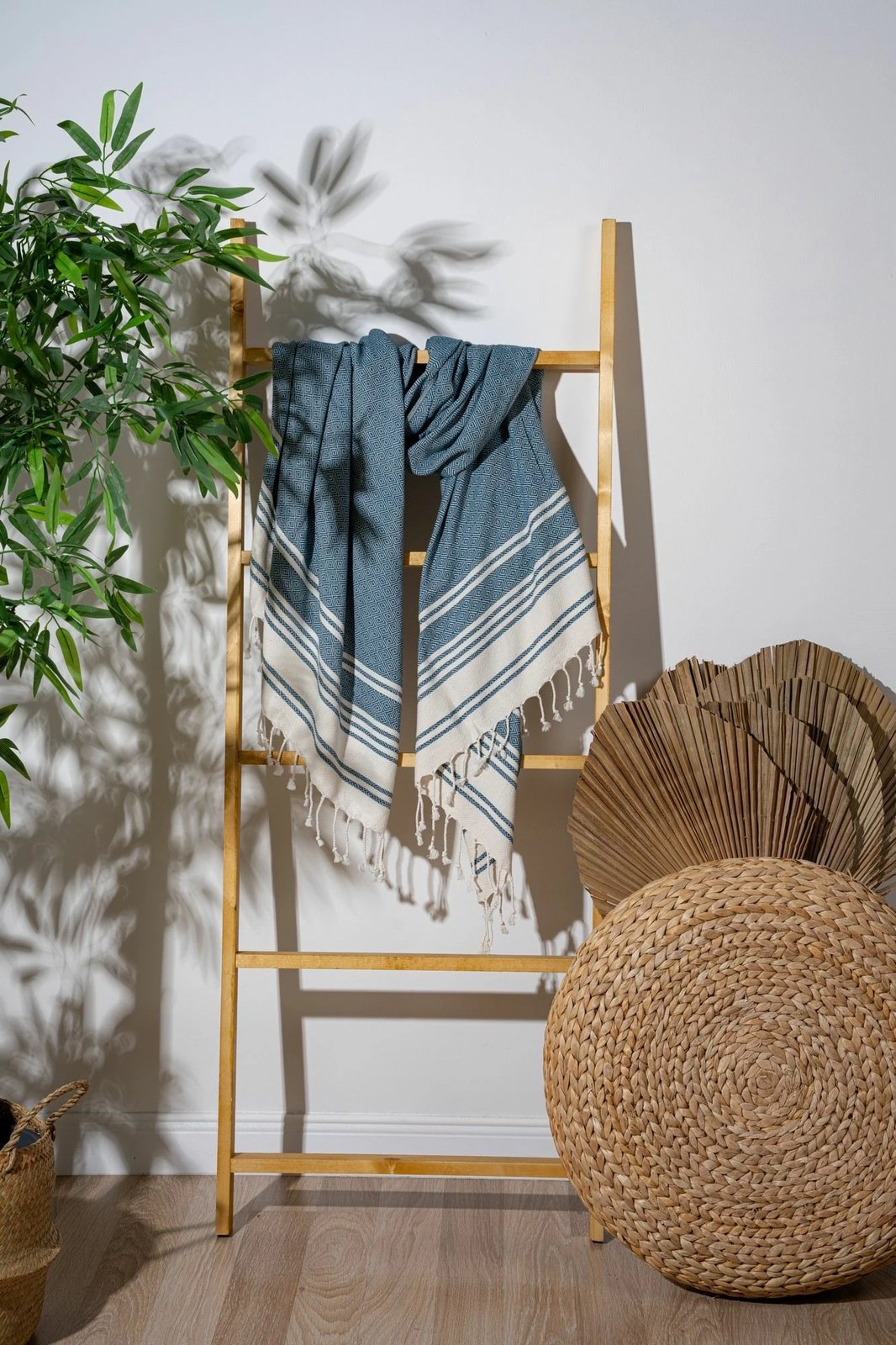 Peshqir plazhi Fouta, ngjyrë indigo, New Diamond, Mijölnir, 90x170cm