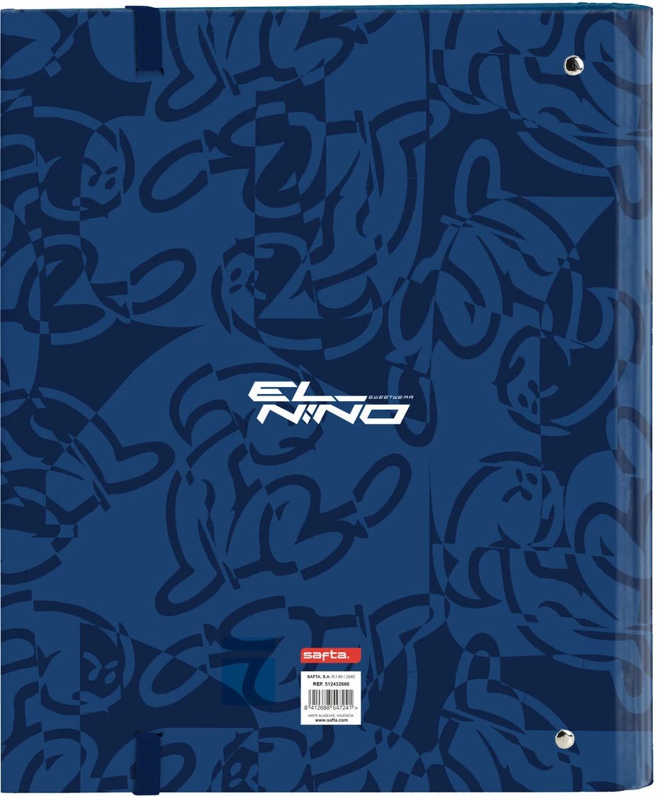 Dosje me unaza për fëmijë El Niño Paradise, navy blue
