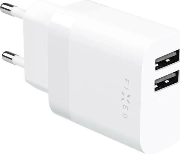 Karikues Fixed 17W, 2x USB, i bardhë