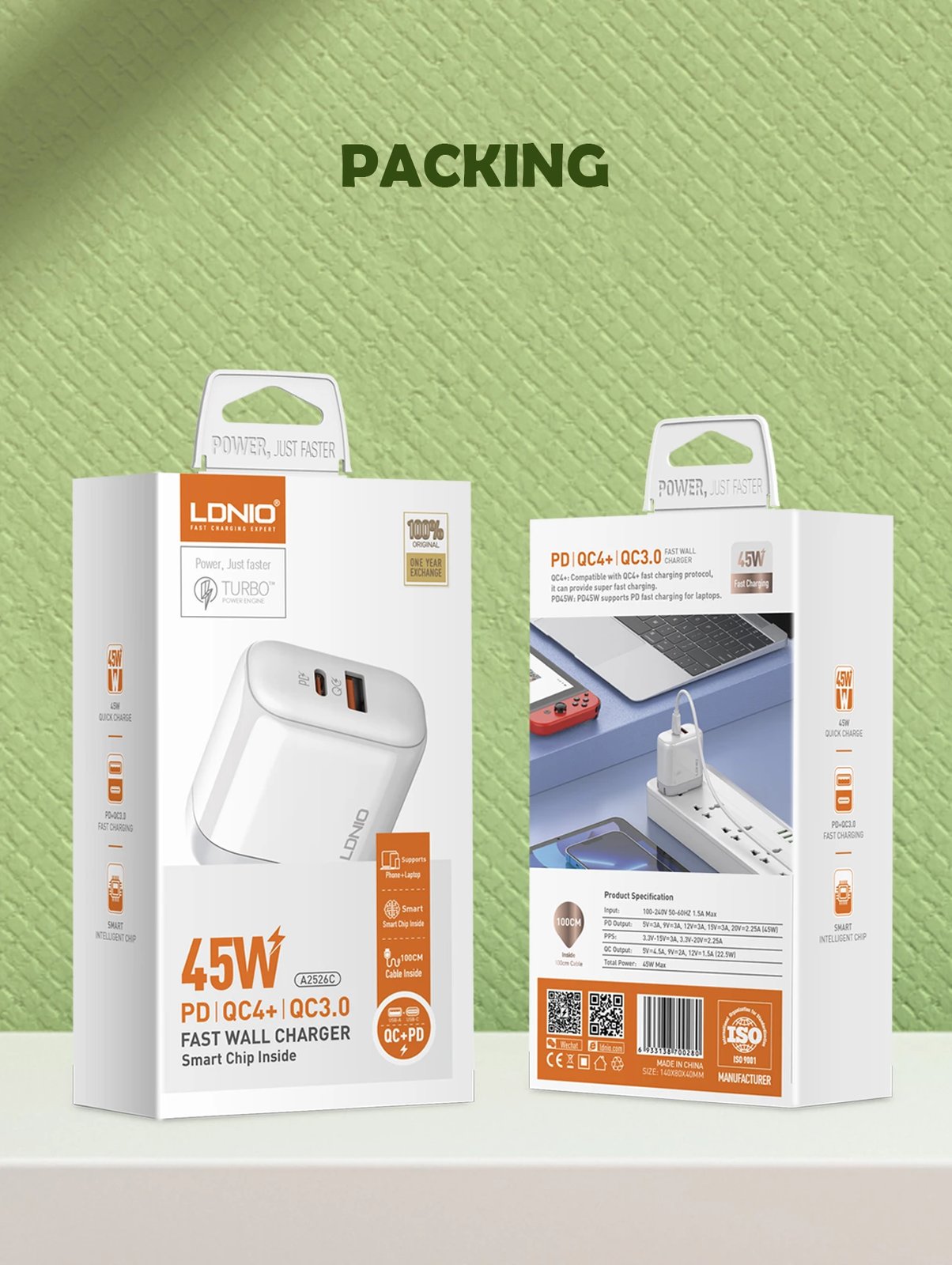 Karikues LDNIO A2526C (Bardhë)