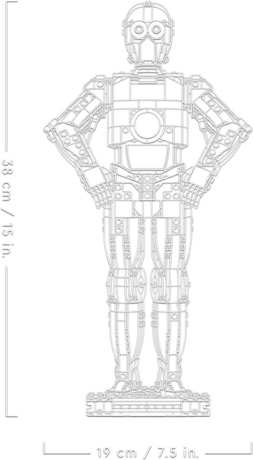Set ndërtimi LEGO Star Wars C-3PO 75398, 1138 pjesë, multikolor