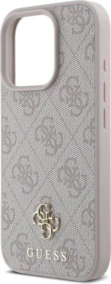 Mbështjellës Guess 4G Small Classic MagSafe për iPhone 16 Pro Max, Rozë
