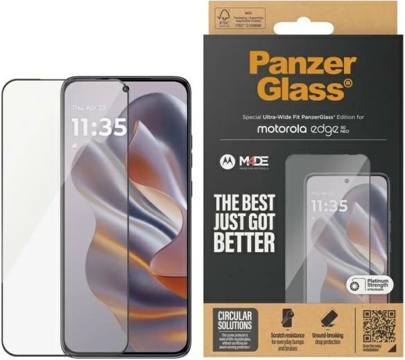 Xham mbrojtës PanzerGlass Ultra-Wide Fit për Motorola Edge 50 Neo