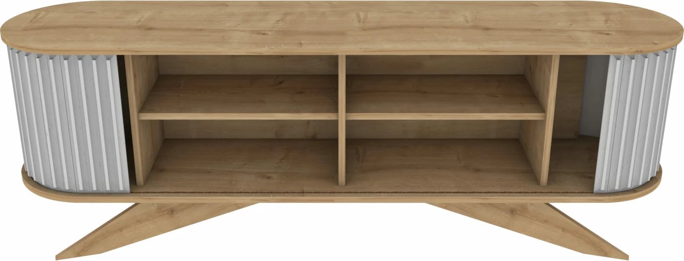 Komodë TV Hanah Home, ngjyrë safir dhe e bardhë, Stor