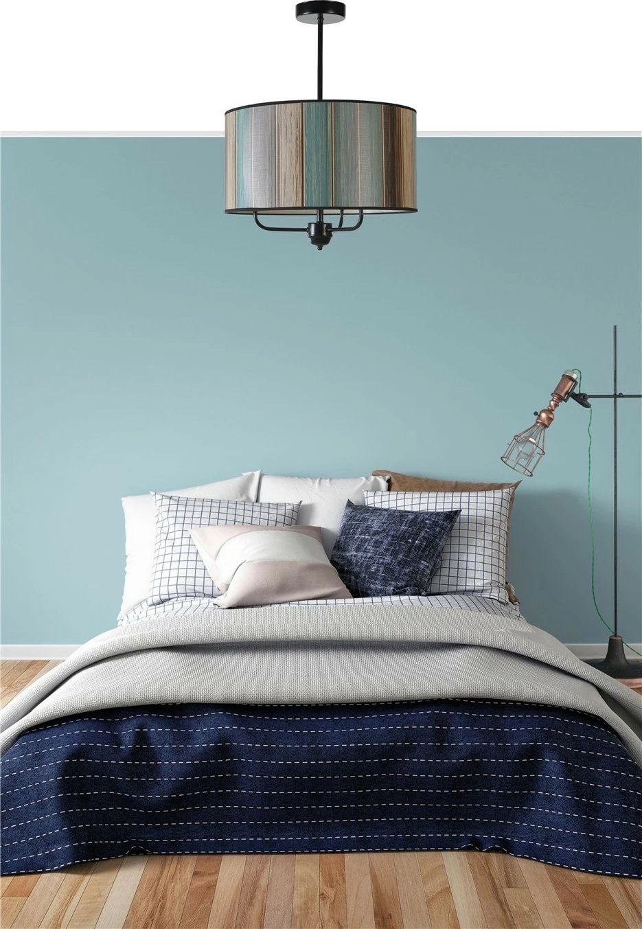 Llambë tavani Opviq, abazhuri shumëngjyrësh, 3 pjesë