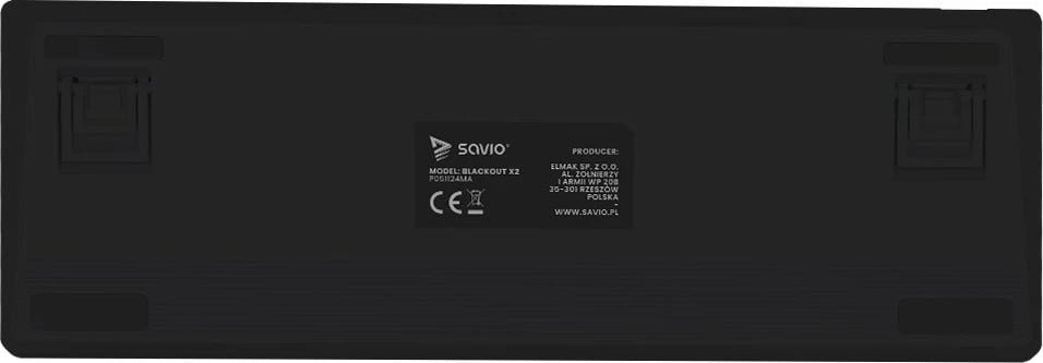 Tastierë mekanike Savio Blackout X2, OUTEMU Red, 60%, me ndriçim ARGB, e zezë