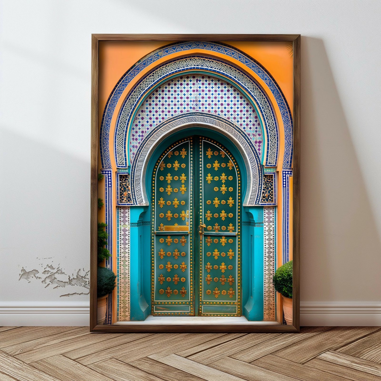 Pikturë dekorative me kornizë MDF, shumëngjyrëshe, GE121-L