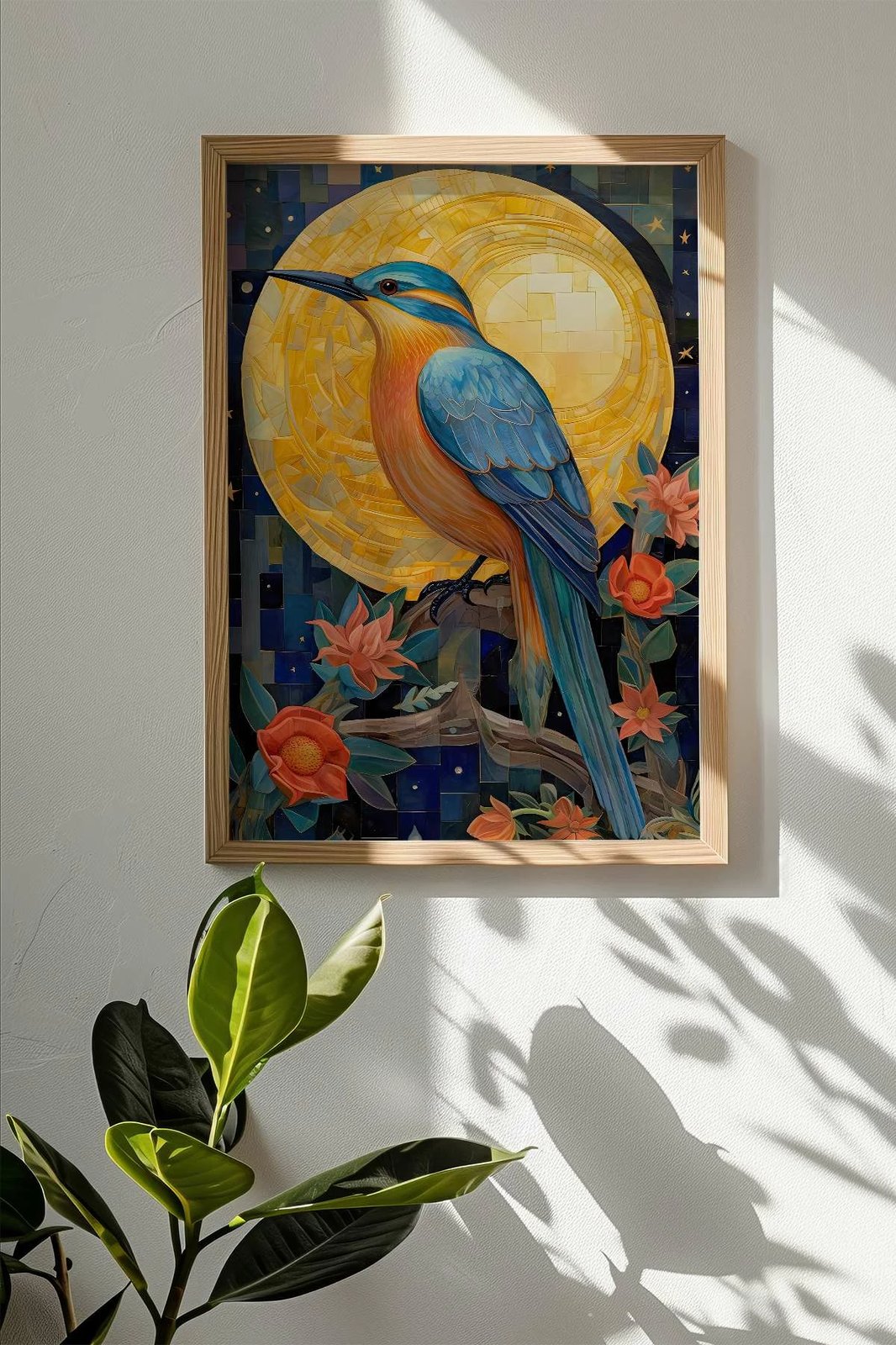 Pikturë dekorative me kornizë, Wallity, Mscartmdl3, shumëngjyrëshe, 33x48cm