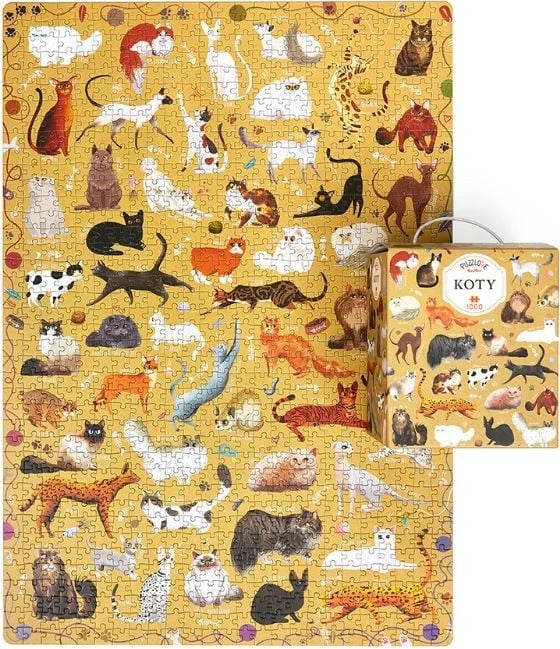 Puzzle CzuCzu Puzzlove Cats 1000 pjesë, shumëngjyrësh