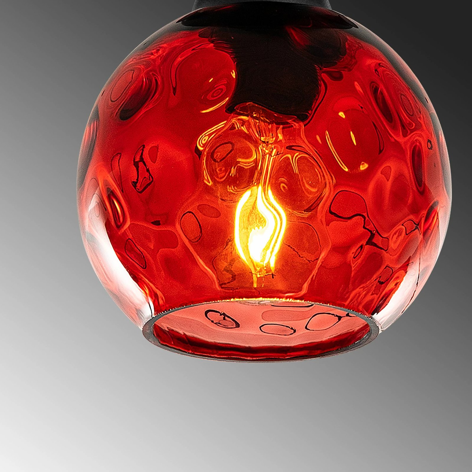 Llambë tavani Opviq Benek, e kuqe dhe e zezë, 15x15x18cm