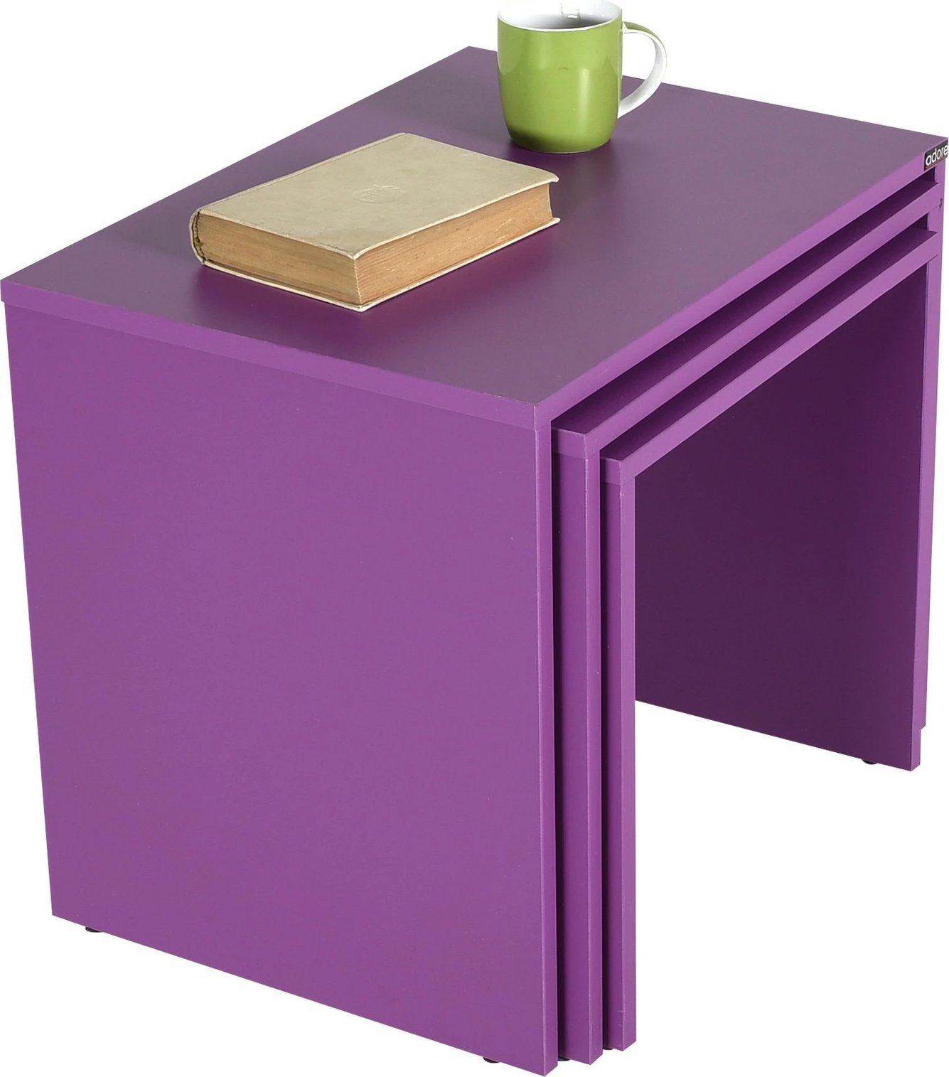Tavolina ndihmëse të vendosshme, ngjyrë vjollcë, Hanah Home, Shp-103-Uu-1