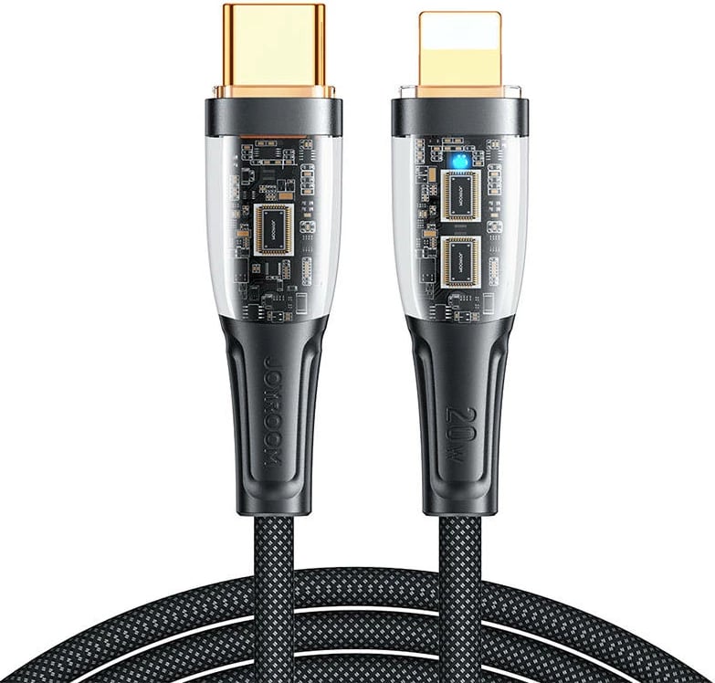 Kabllo Joyroom S-CL020A3, USB-C në Lightning, 1.2m, 20W, e zezë