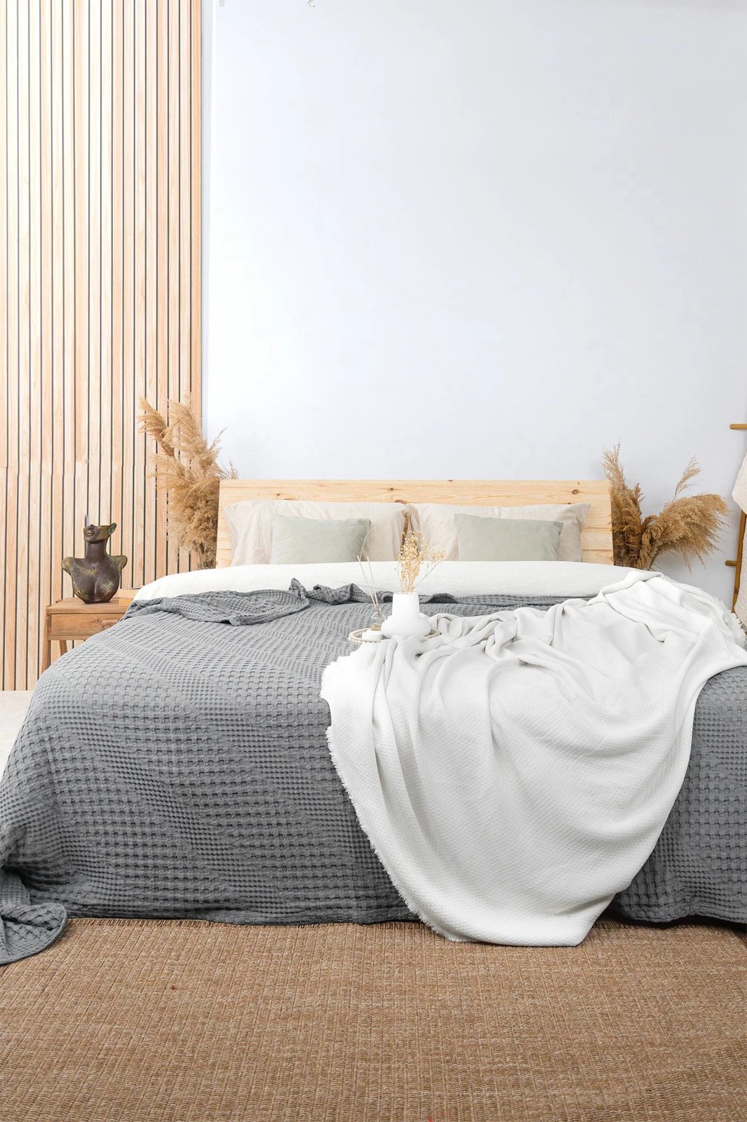 Mbulesë krevati king size, ngjyrë gri, Joanna, L'Essentiel Linge de Maison