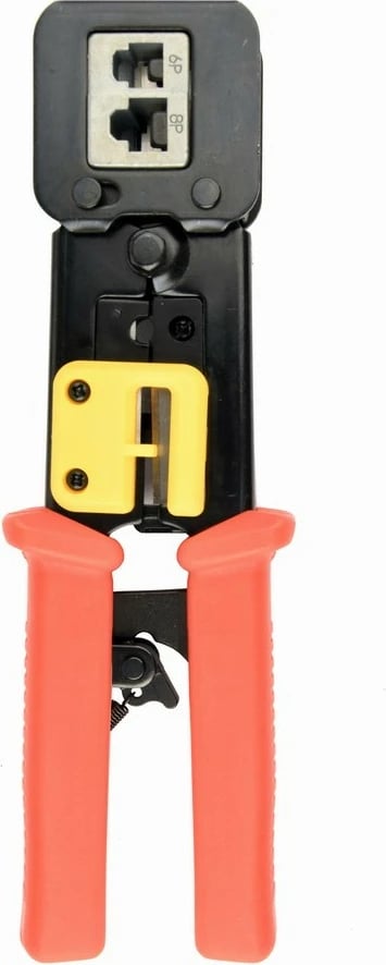 Krimpuese kabllosh Gembird T-WC-05, për RJ45/RJ12/RJ11, me prerës dhe zhveshës, e kuqe