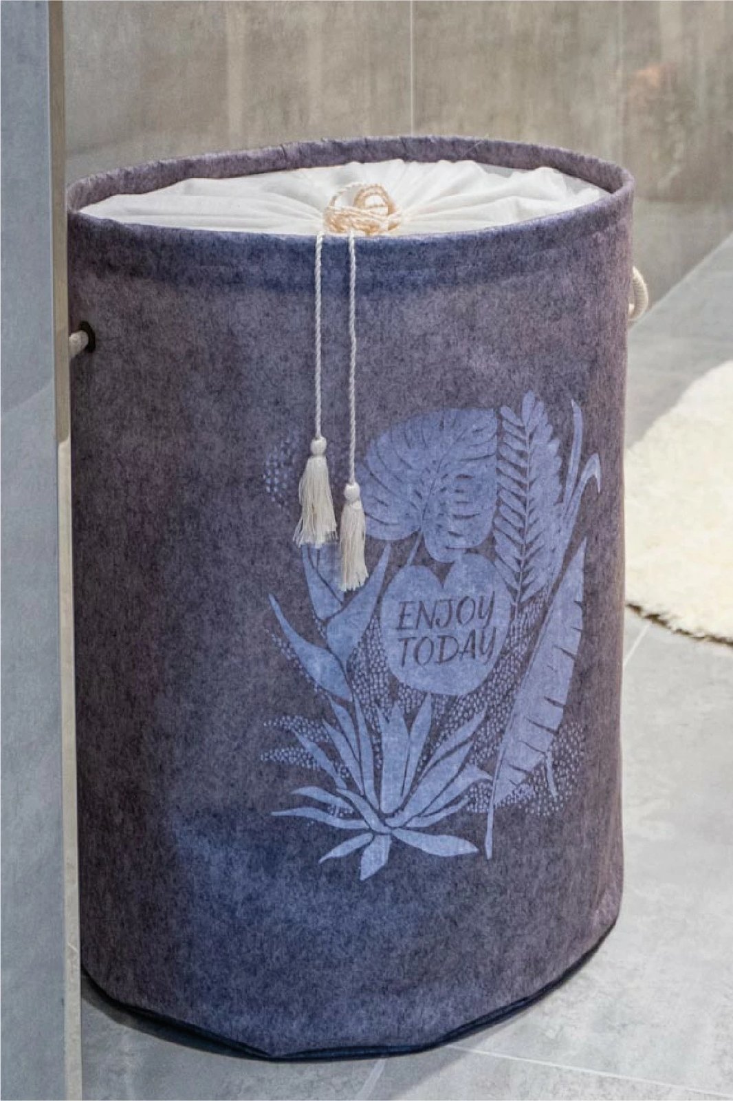 Shportë prej fëlti, ngjyrë gri, Evila Originals, ALS-03631