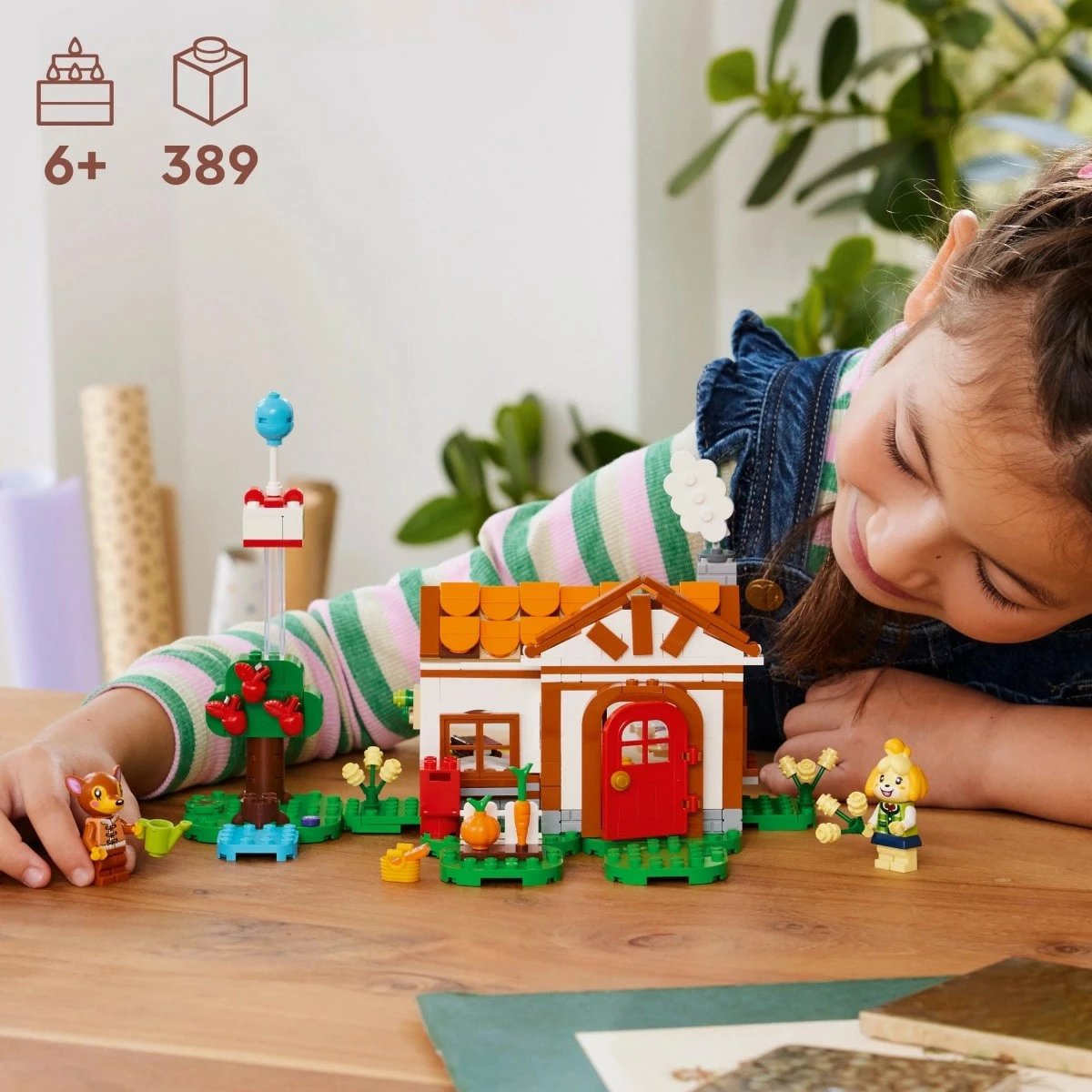 Set LEGO Animal Crossing Isabelle's Visit 77049, 389 pjesë, me dy minifigura, për fëmijë, shumëngjyrësh Set LEGO Animal Crossing Isabelle's Visit 77049, 389 pjesë, me dy minifigura, për fëmijë, shumëngjyrësh