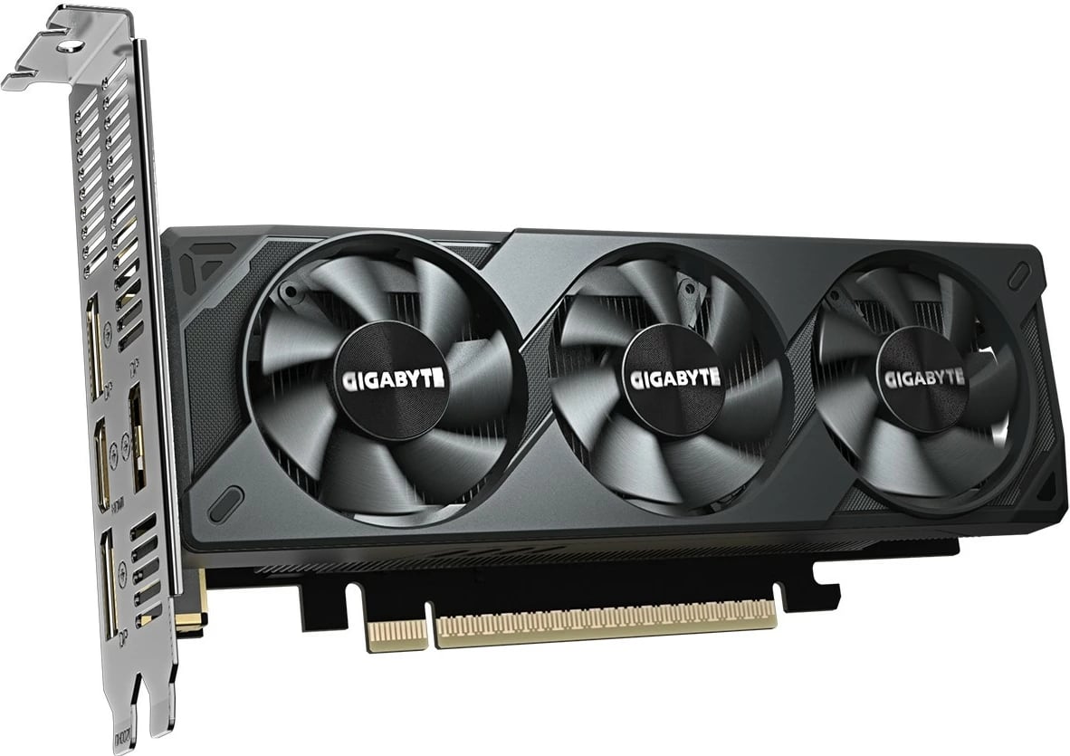Kartelë grafike Gigabyte RTX 5060 OC Low Profile 8GB GDDR7, 3 fan, e zezë