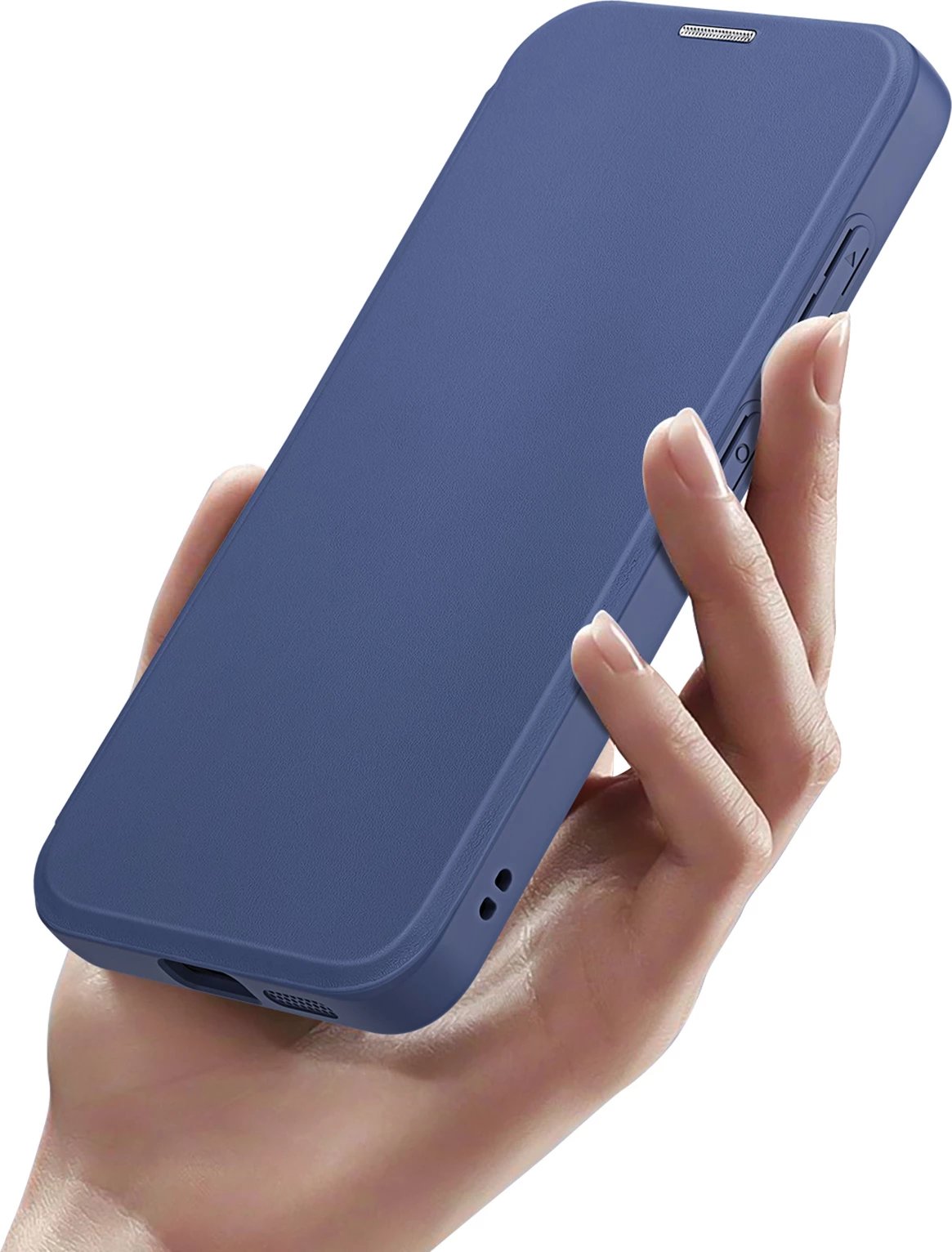 Mbështjellës Dux Ducis Skin X Pro për Samsung Galaxy S24+, me magnet dhe kapak, kaltër