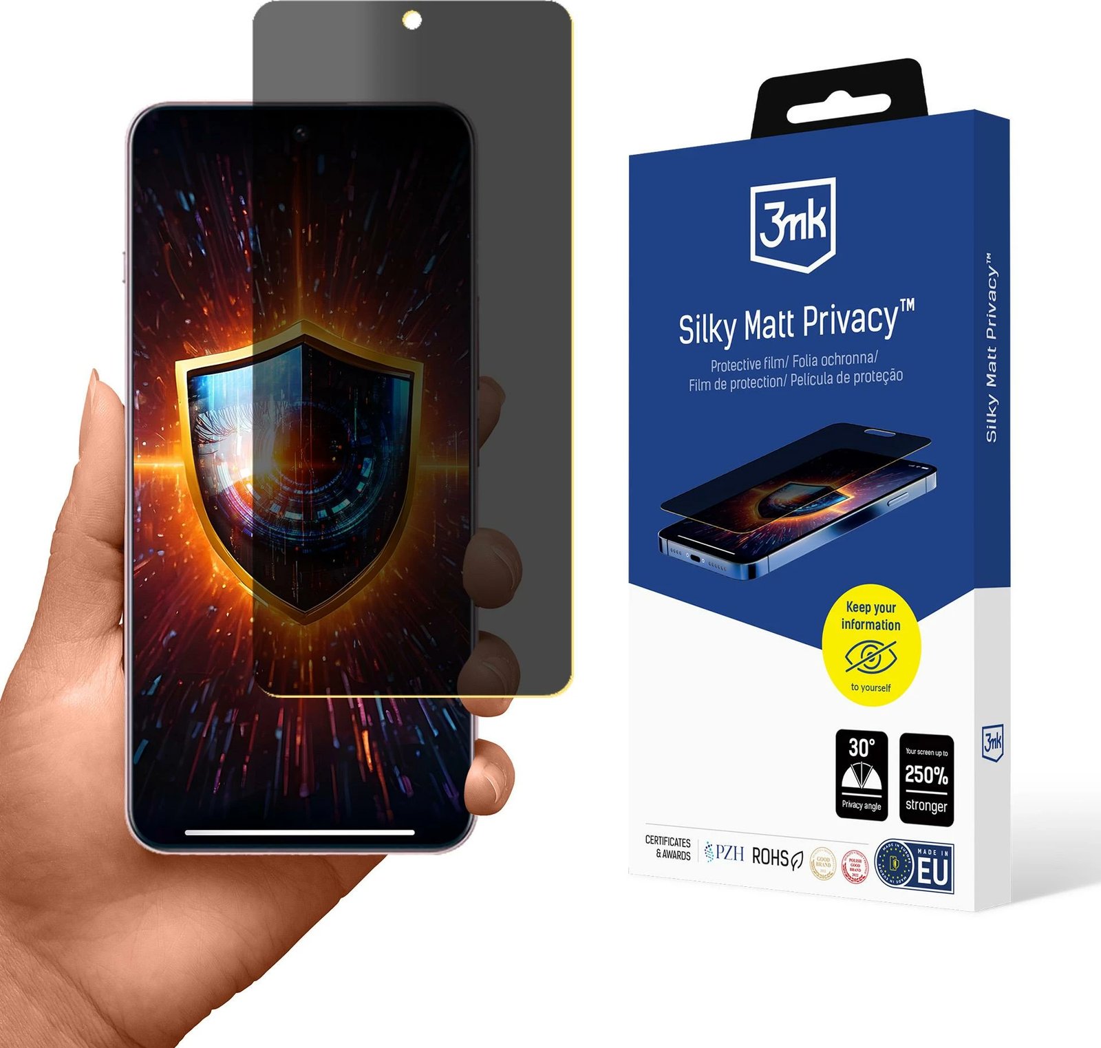 Folie privatësie mat 3mk Silky Matt Privacy për OnePlus 13