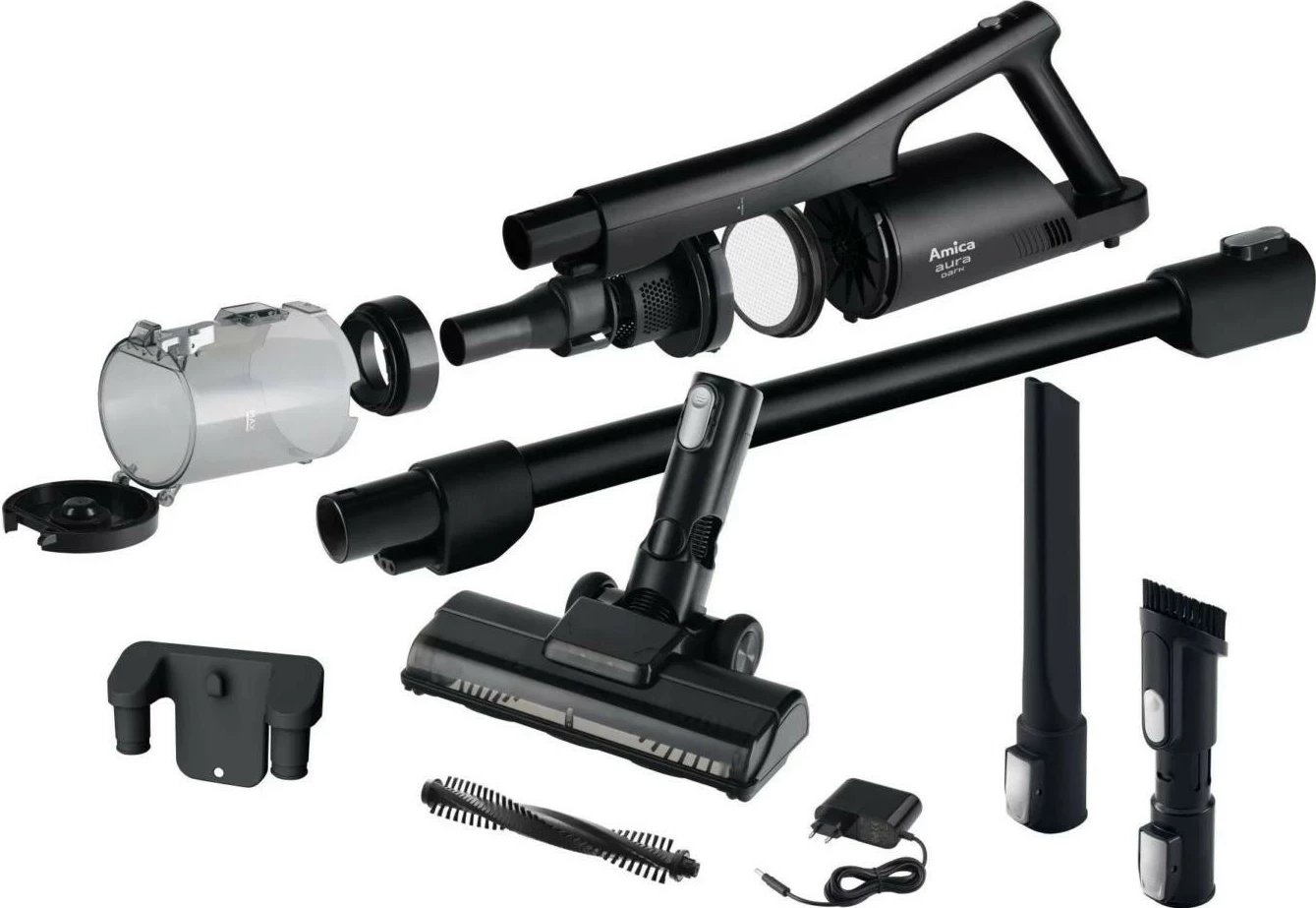 Kasë fshesë Amica Aura Dark VM 7051, pa kabllo, 0.45L, e zezë