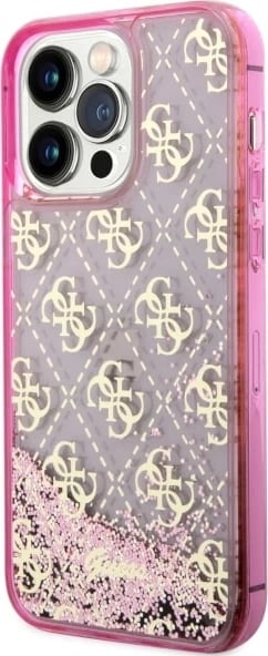 Mbështjellës Guess GUHCP14LLC4PSGP për iPhone 14 Pro 6.1", Liquid Glitter 4G, Rozë Mbështjellës Guess GUHCP14LLC4PSGP për iPhone 14 Pro 6.1", Liquid Glitter 4G, Rozë
