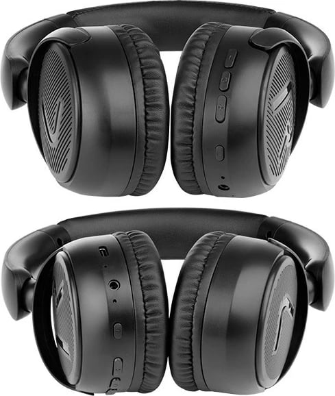 Kufje pa tela, Tracer Mobile Super BT (TRASLU47379), Bluetooth 5.1 40 mm, mikrofon, 200 mAh, USB-C, të zeza