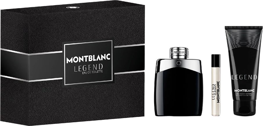 Set Eau de Toilette dhe xhel dushi Mont Blanc Legend për meshkuj, 100ml + 7.5ml + 100ml