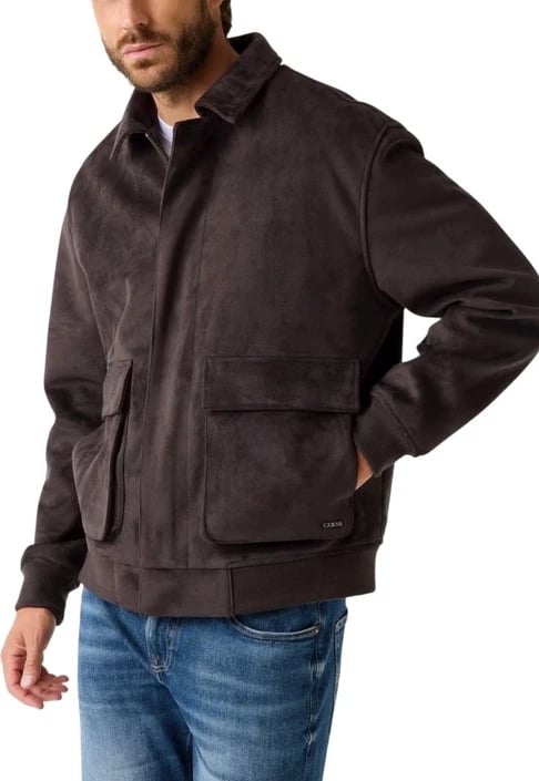 Jakne Guess giacca për meshkuj, kafe