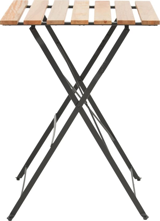 Tavolinë me karrige Pometia, set 3 copë, dru-metal, e palosshme