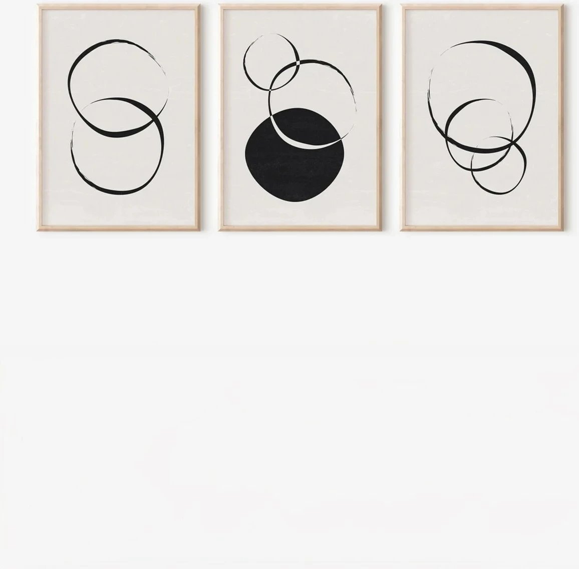 Pikturë dekorative me kornizë (3 copë), Wallity, 3Dartsohoset79