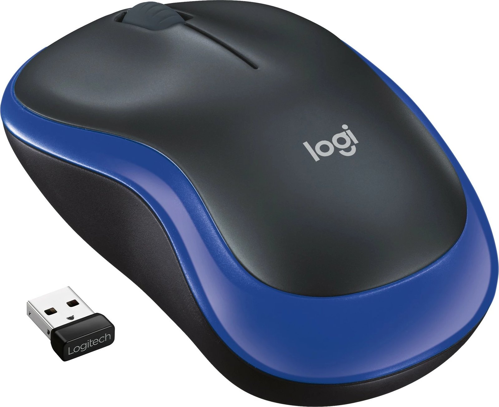 Maus wireless Logitech M185, 1000 DPI, i zi, blu