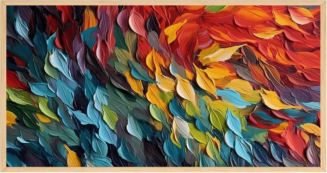 Pikturë dekorative me kornizë, Wallity, Artsmdfyty28-3370, shumëngjyrëshe, 33x70cm